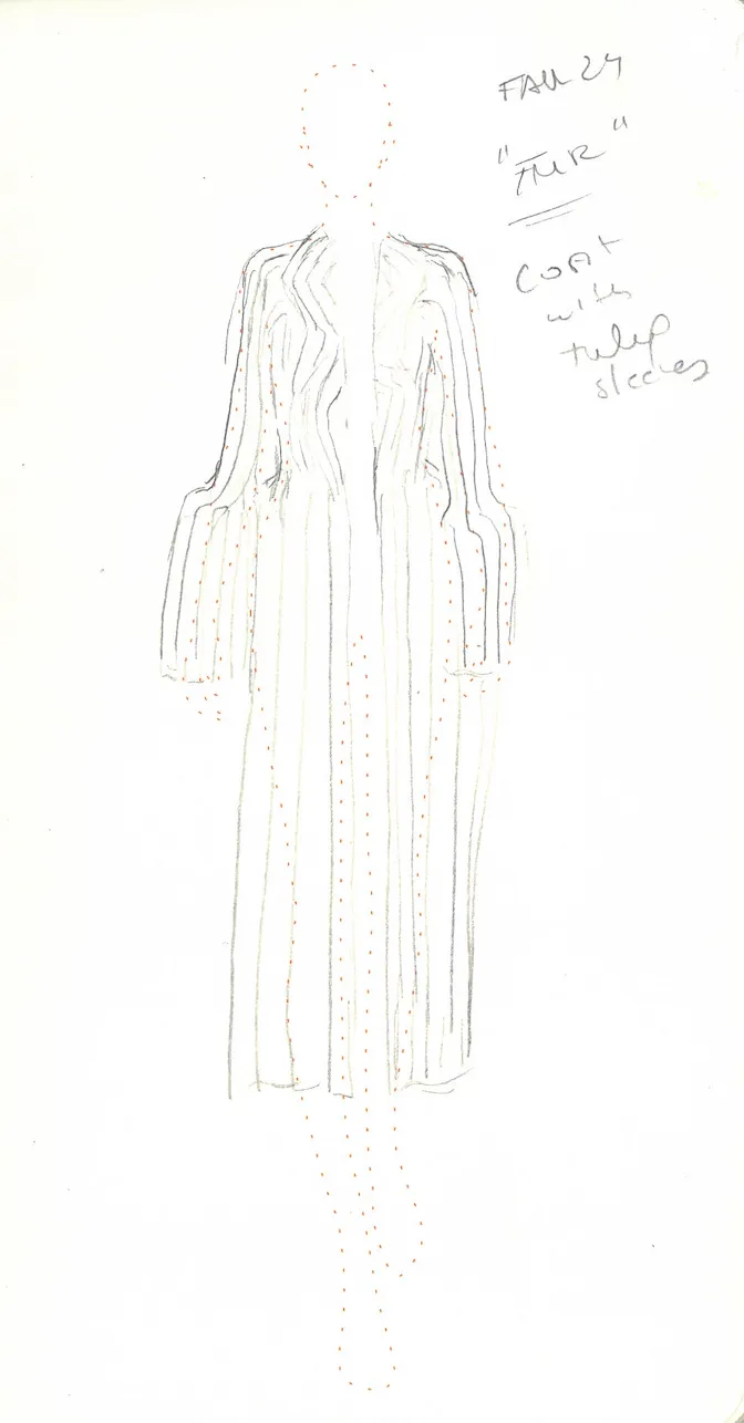 Barring Coat in Dark Grey Virgin Wool Silk Cashmere Fur sold by Gabriela Hearst product image thumbnail 5