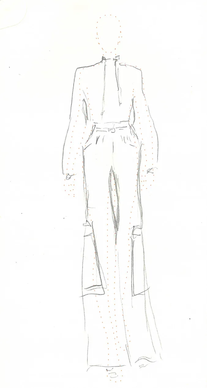 Bate Cargo Pant in Dark Navy Cashmere sold by Gabriela Hearst product image thumbnail 3