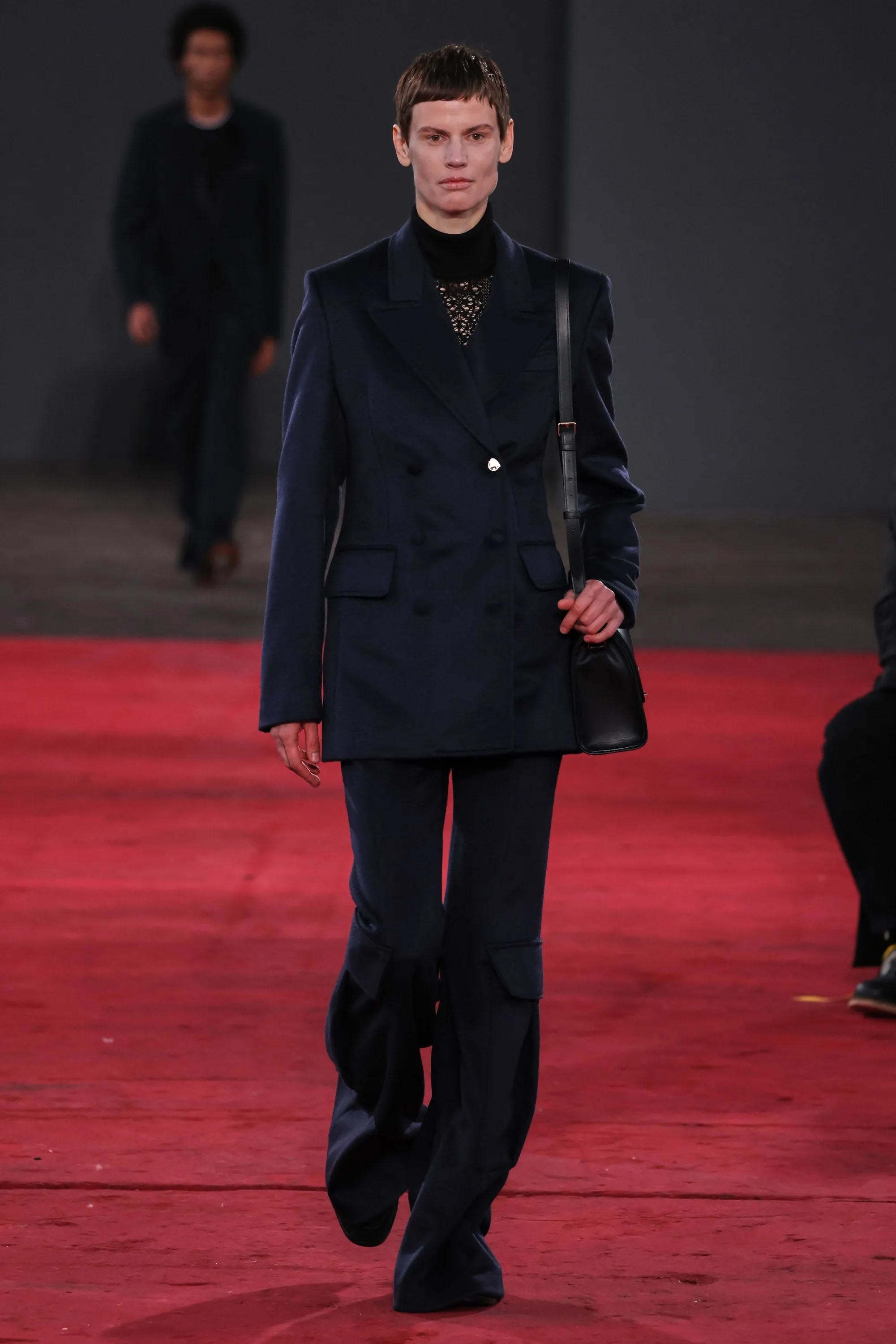 Bate Cargo Pant in Dark Navy Cashmere sold by Gabriela Hearst product image thumbnail 2