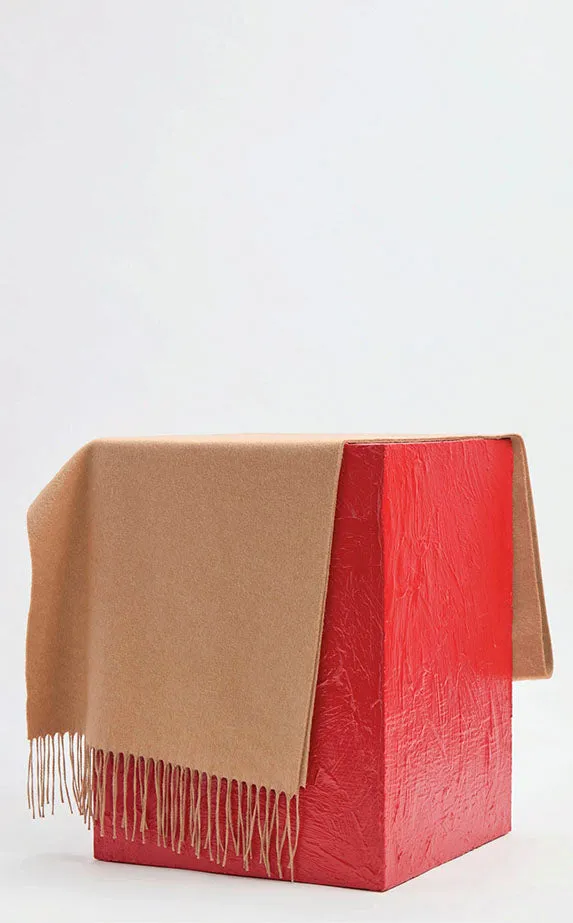 Blaine Fringe Scarf in Camel Silk Cashmere sold by Gabriela Hearst product image thumbnail 3