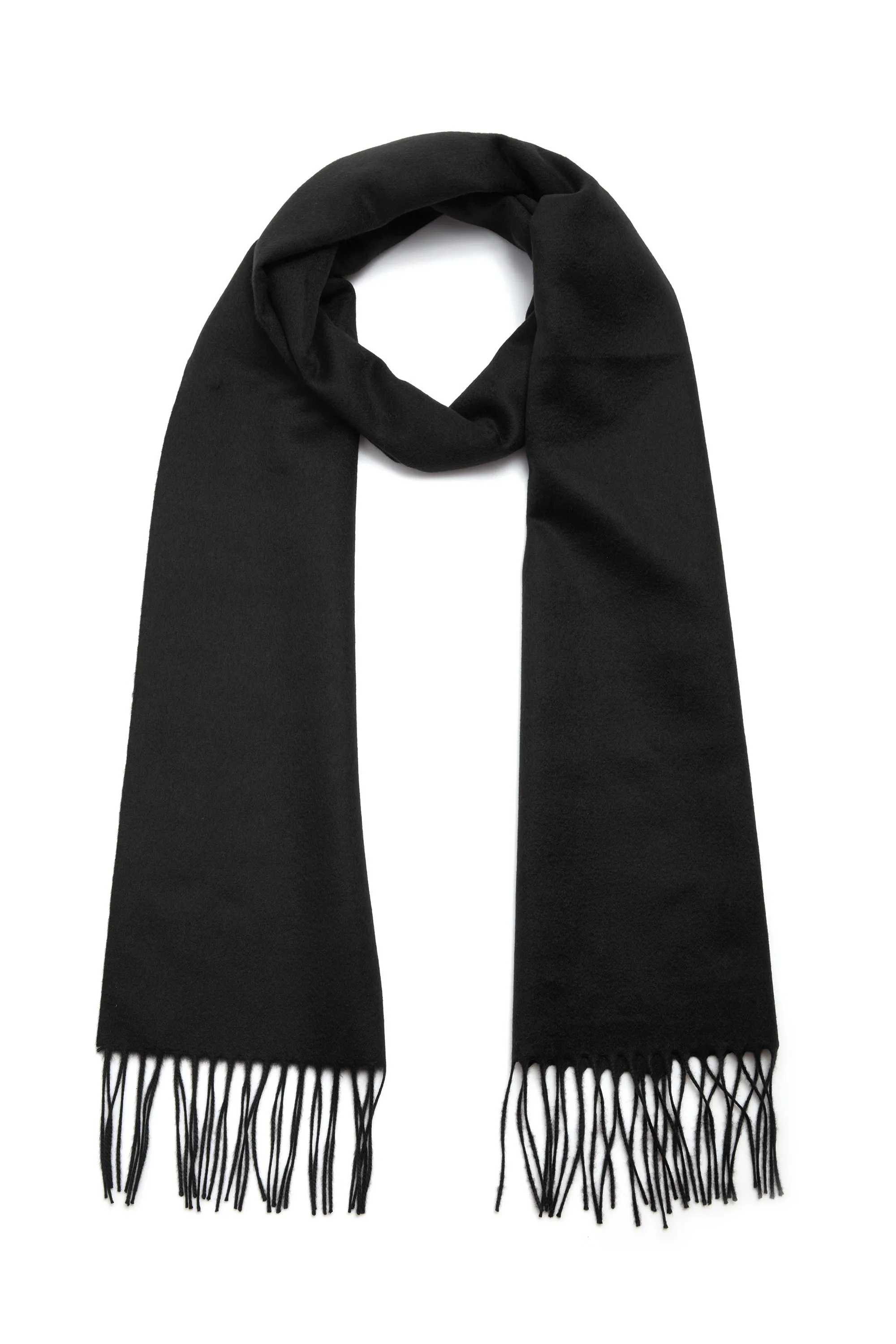 Blaine Fringe Scarf in Black Silk Cashmere sold by Gabriela Hearst product image thumbnail 2