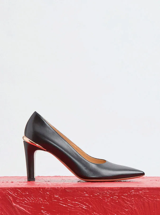 Edwina High Heel Stiletto Pump in Black Leather sold by Gabriela Hearst product image thumbnail 5