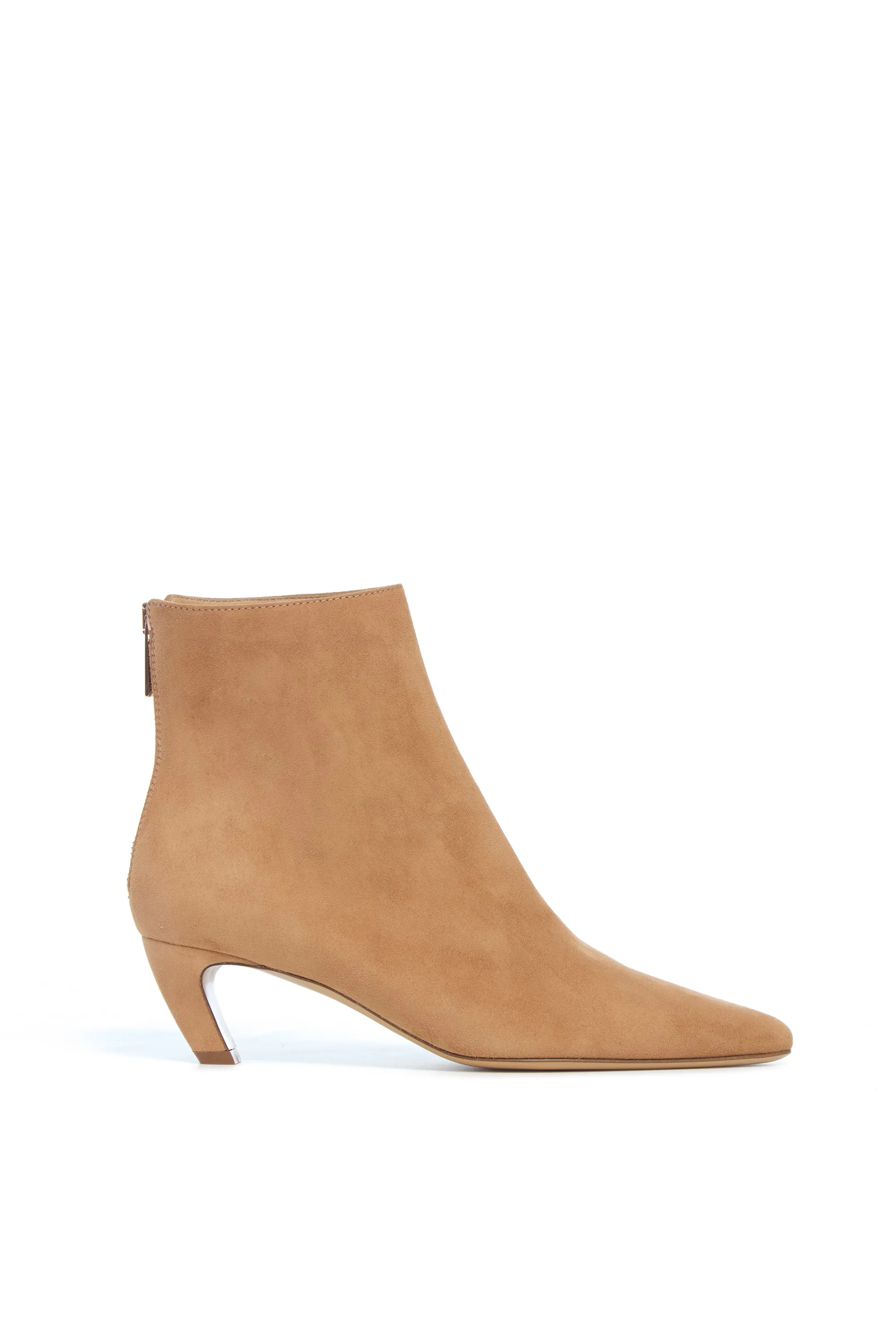 Clayton Ankle Boot in Dark Camel Suede sold by Gabriela Hearst