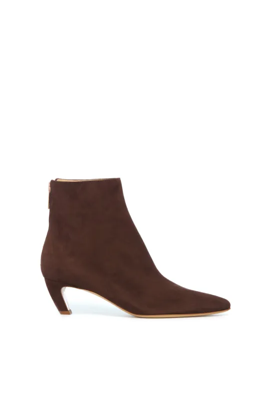 Clayton Ankle Boot in Chocolate Suede sold by Gabriela Hearst