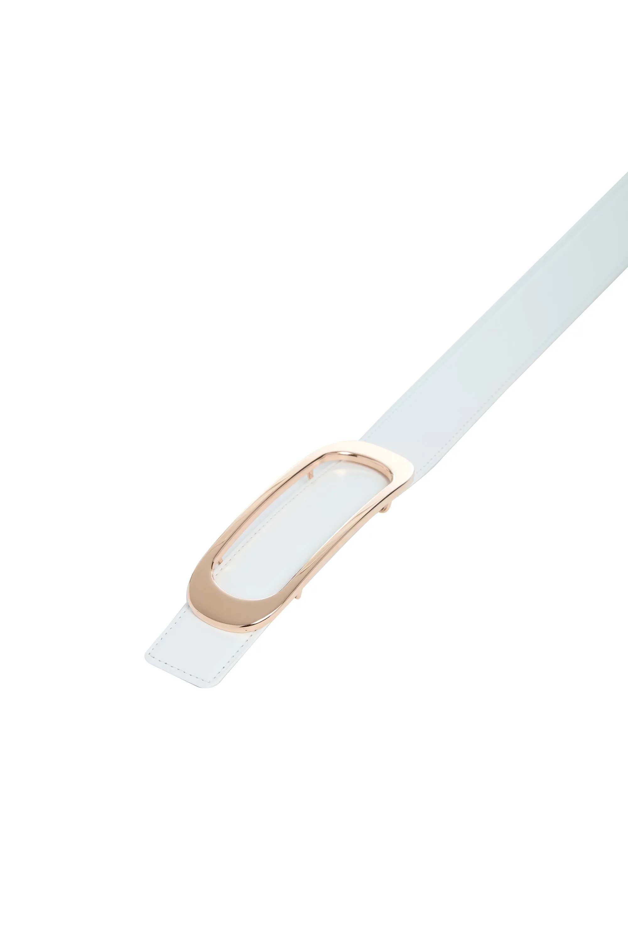 Medium Timon Reversible Belt in Ivory & Nude Leather sold by Gabriela Hearst product image thumbnail 3