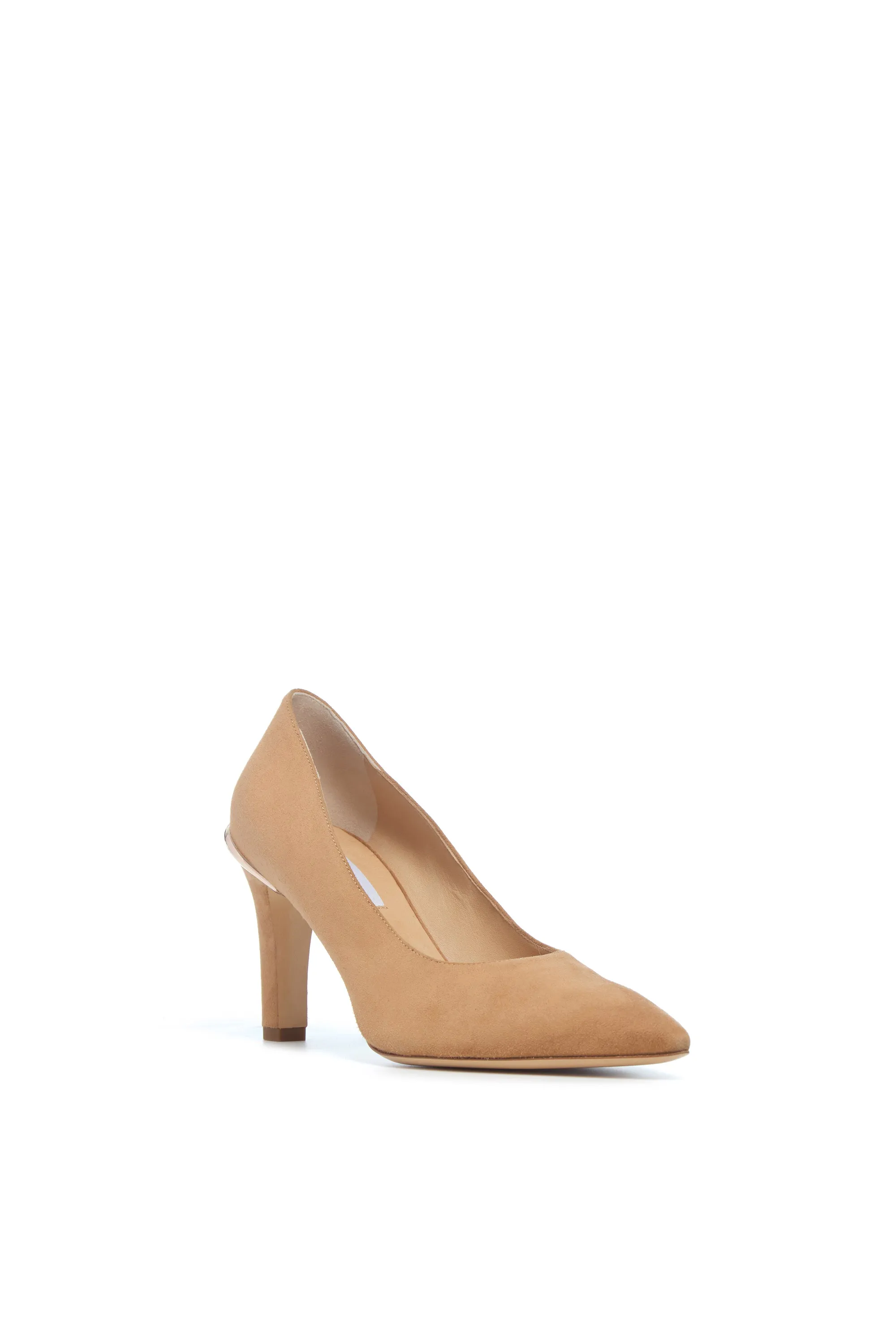 Edwina High Heel Stiletto Pump in Dark Camel Suede sold by Gabriela Hearst product image thumbnail 2