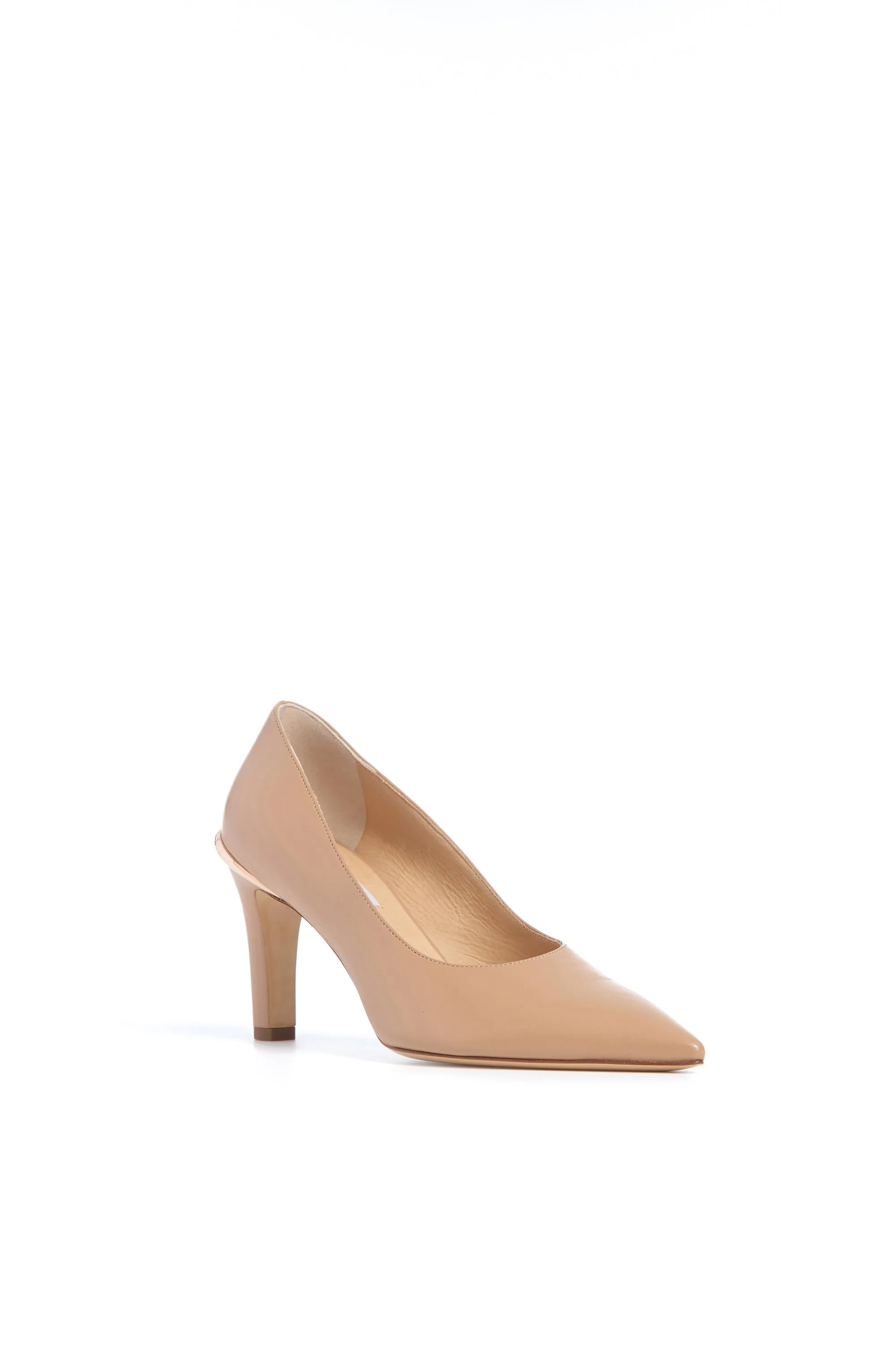 Edwina High Heel Stiletto Pump in Nude Nappa Leather sold by Gabriela Hearst product image thumbnail 2