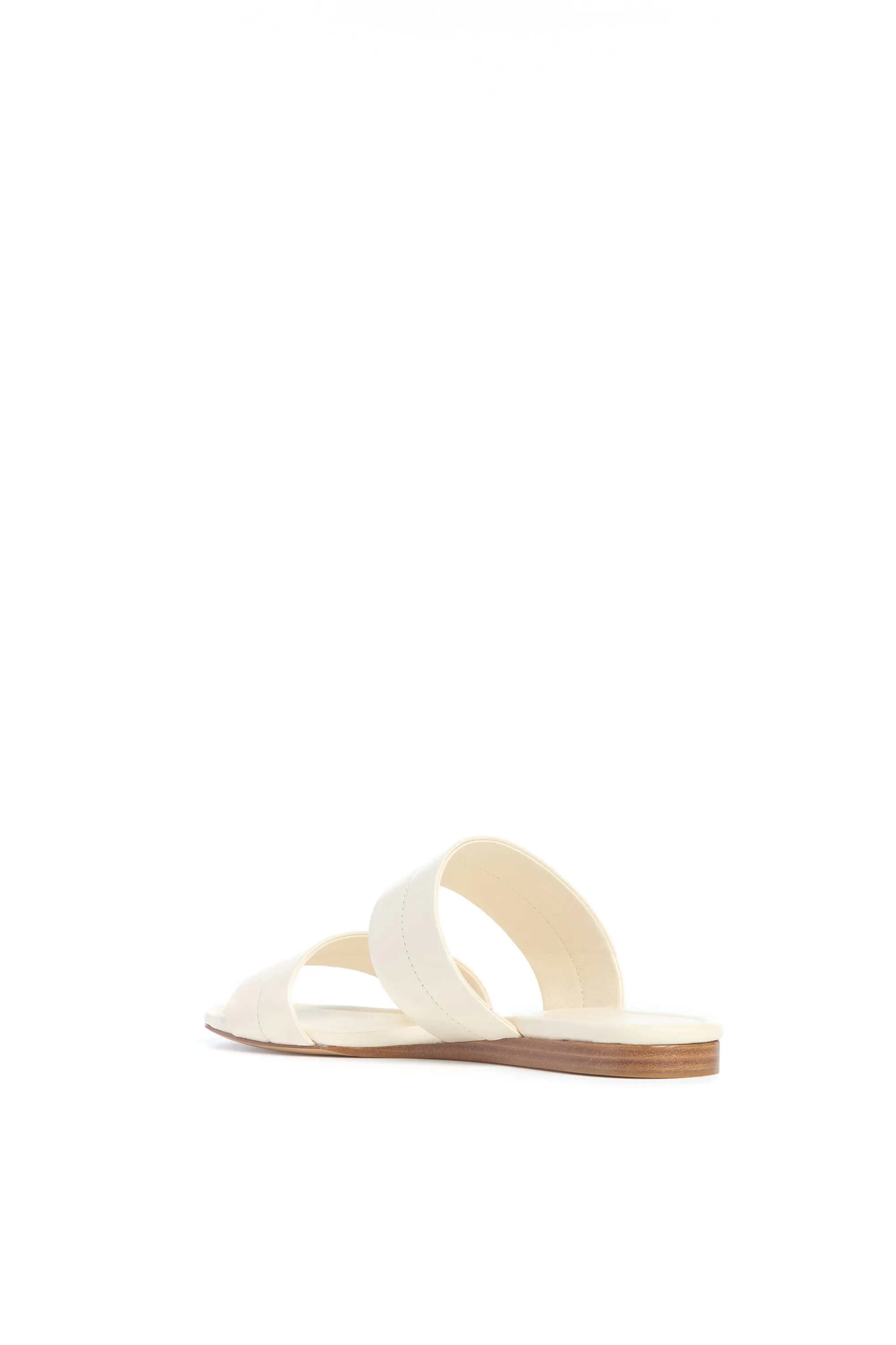 Lora Flat Sandal in Cream Nappa Leather sold by Gabriela Hearst product image thumbnail 3