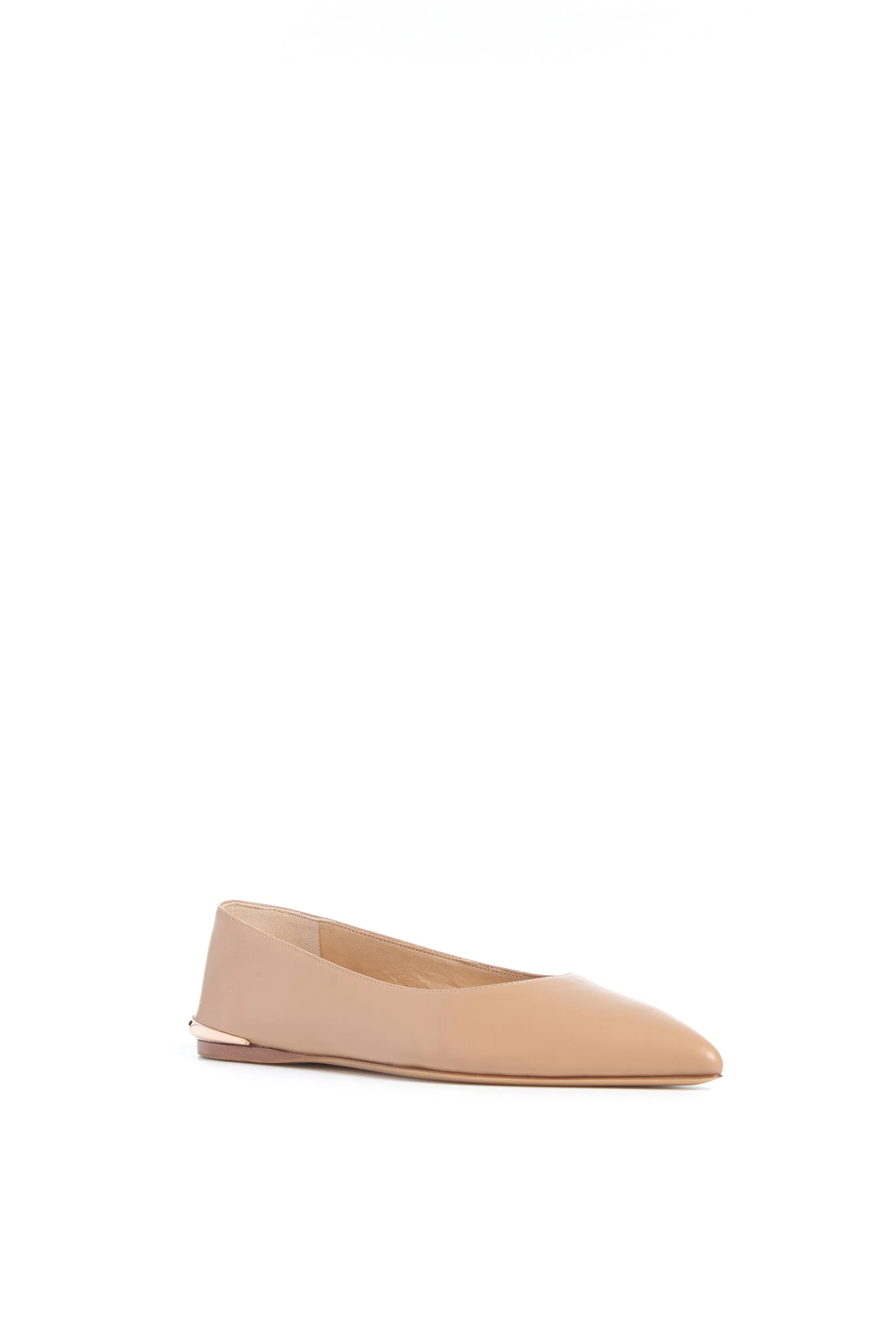 Fleur Ballerina Flat Shoe in Nude Nappa Leather sold by Gabriela Hearst product image thumbnail 2