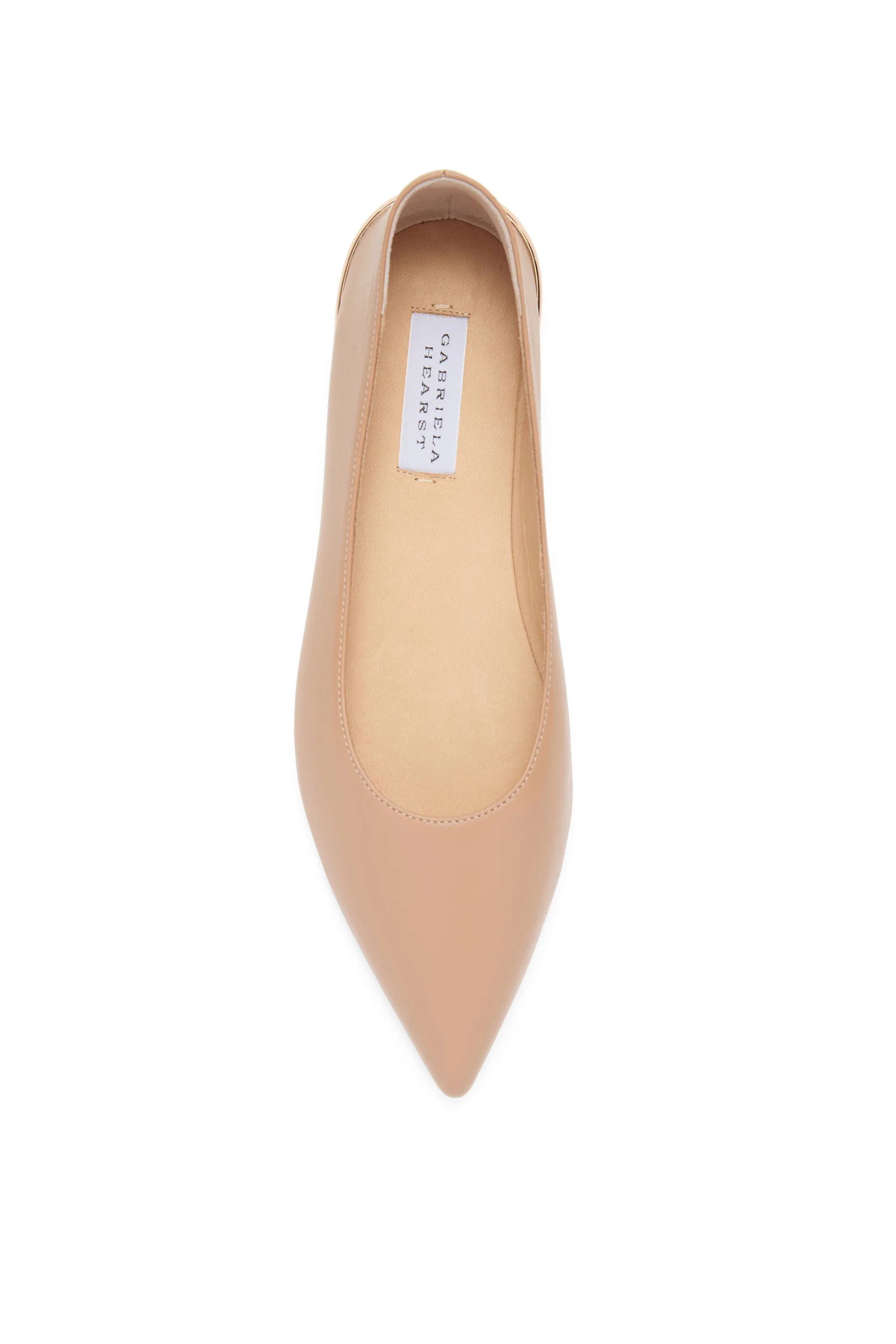 Fleur Ballerina Flat Shoe in Nude Nappa Leather sold by Gabriela Hearst product image thumbnail 4