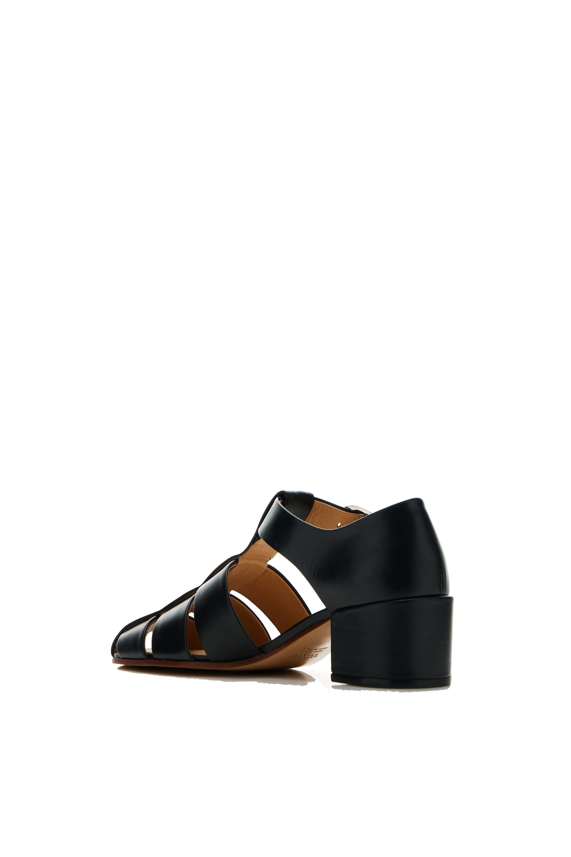 Lyle Block Heel Pump in Black Nappa Leather sold by Gabriela Hearst product image thumbnail 3