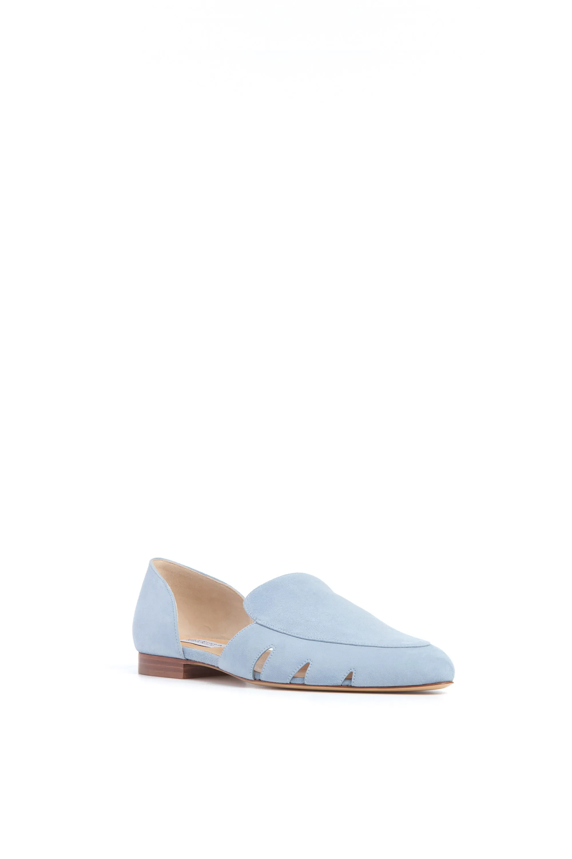 Rory Flat Shoe in Stone Blue Suede sold by Gabriela Hearst product image thumbnail 2