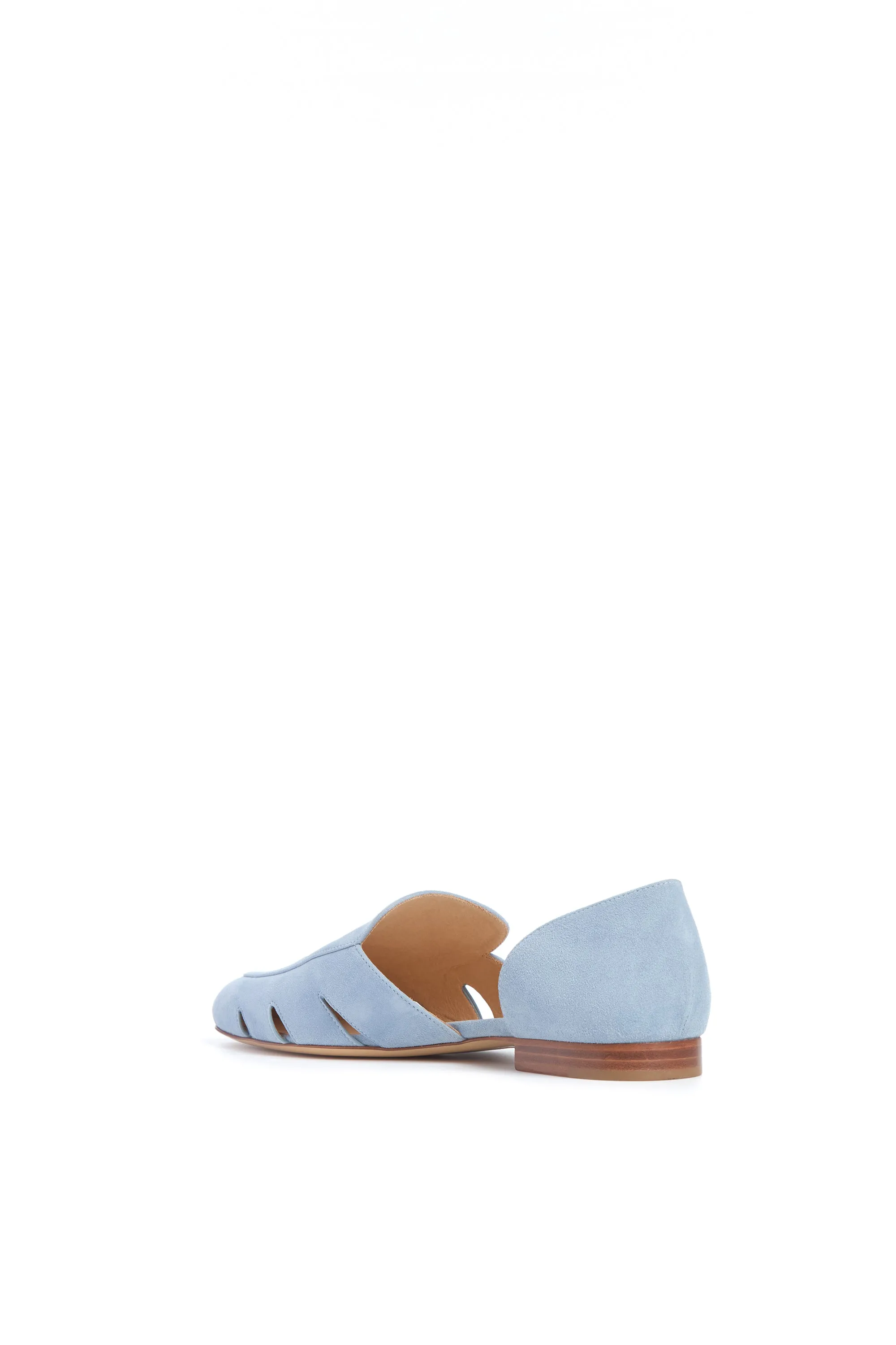 Rory Flat Shoe in Stone Blue Suede sold by Gabriela Hearst product image thumbnail 3