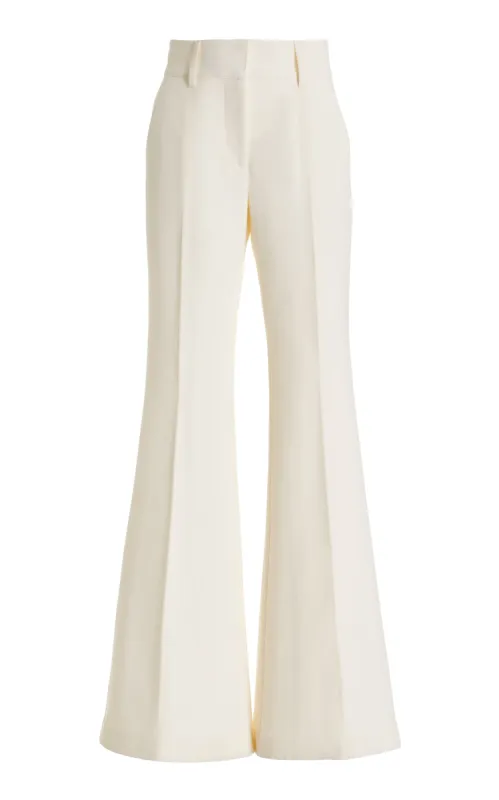 Rhein Pant in Ivory Wool Silk Cady sold by Gabriela Hearst