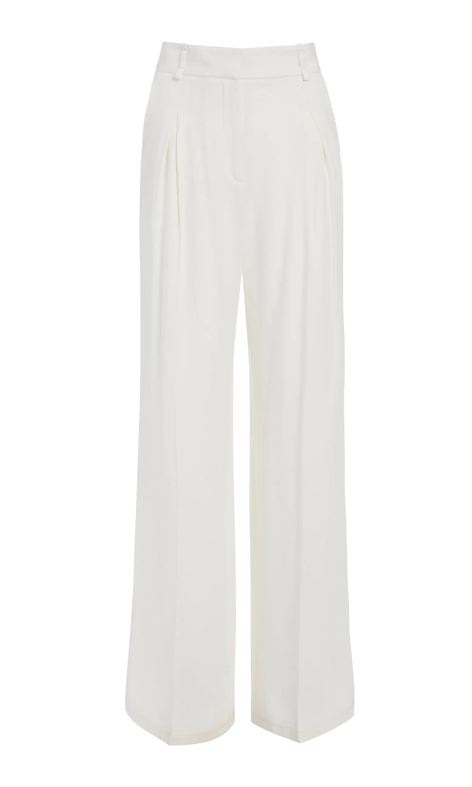 Maura Pant in Ivory Silk Crepe sold by Gabriela Hearst