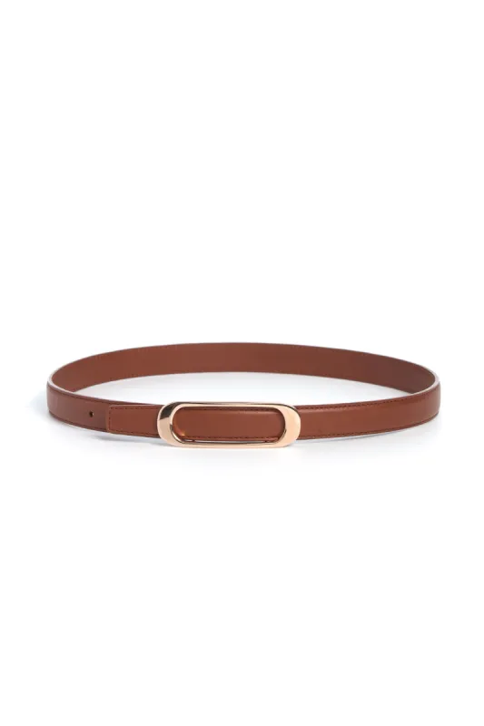 Timon Belt in Cognac Leather sold by Gabriela Hearst