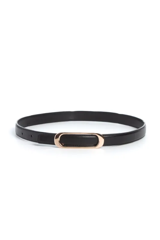 Timon Belt in Black Leather sold by Gabriela Hearst