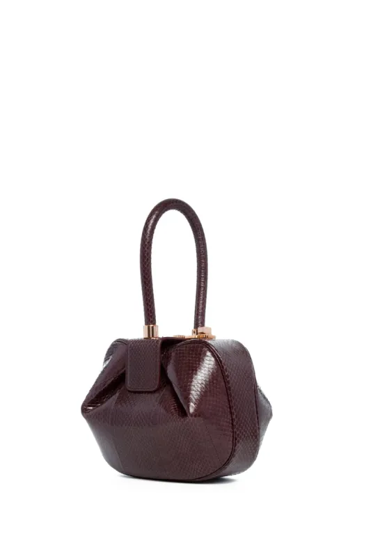 Demi Bag in Bordeaux Snakeskin sold by Gabriela Hearst