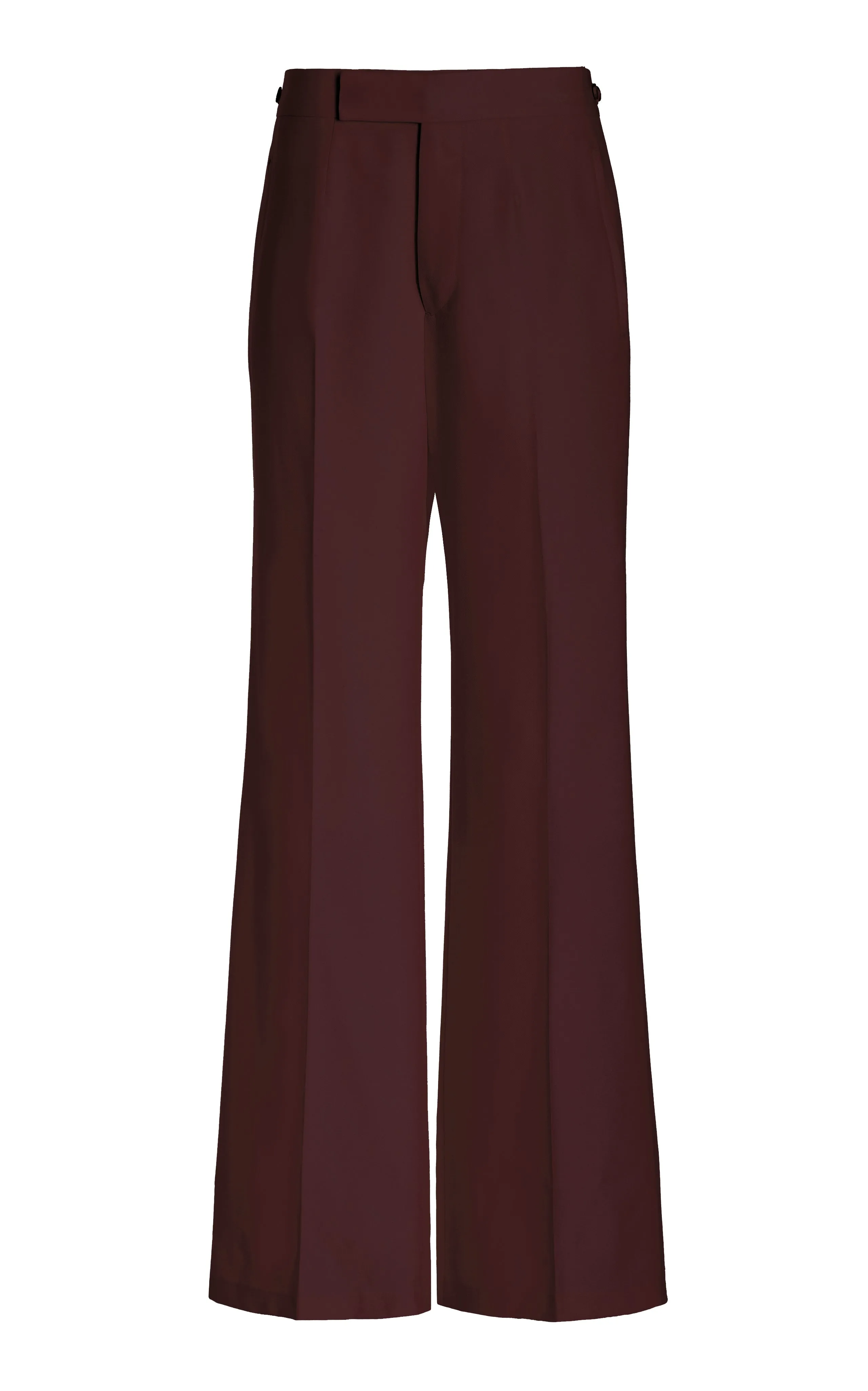 Vista Pant in Deep Bordeaux Virgin Wool Twill sold by Gabriela Hearst