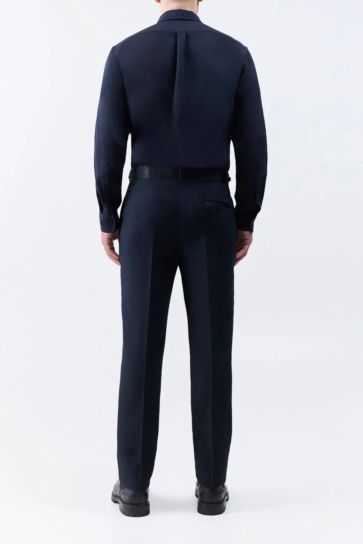 Simons Pant in Black Wool Silk Cady sold by Gabriela Hearst product image thumbnail 4