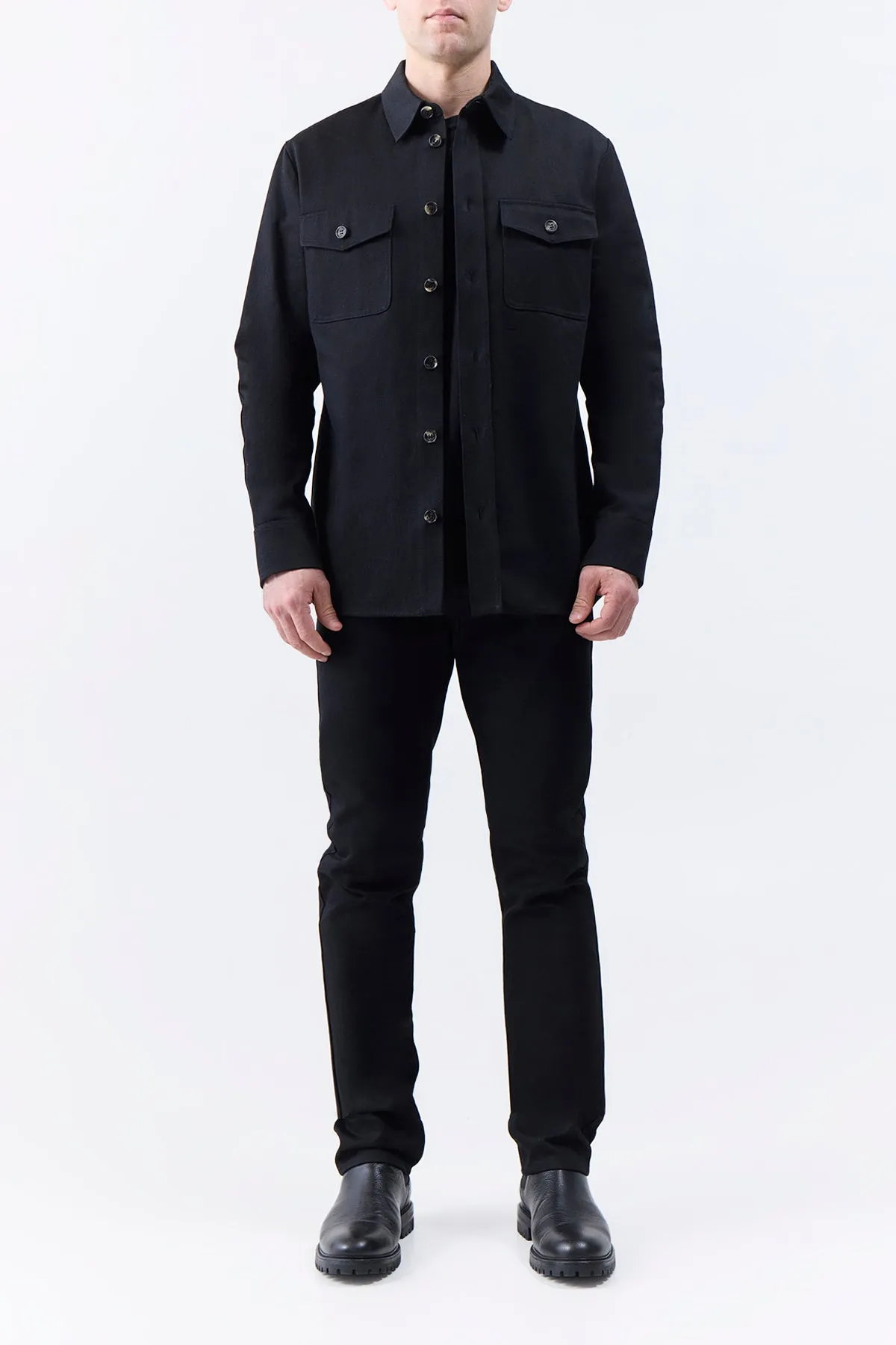 Anthony Five Pocket Pant in Black Organic Cotton Denim sold by Gabriela Hearst product image thumbnail 4