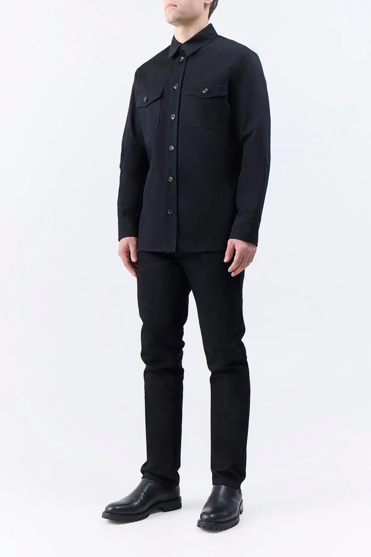 Anthony Five Pocket Pant in Black Organic Cotton Denim sold by Gabriela Hearst product image thumbnail 5