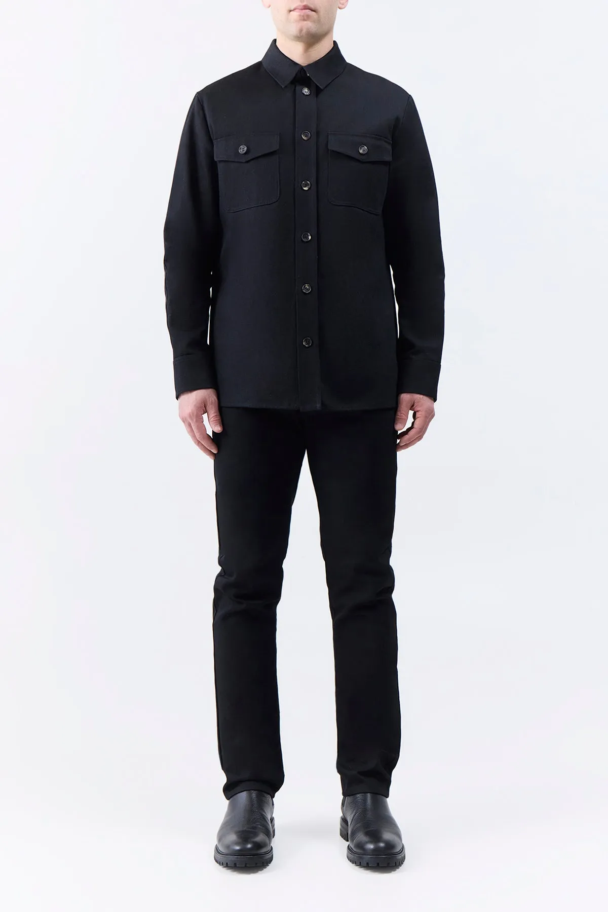 Anthony Five Pocket Pant in Black Organic Cotton Denim sold by Gabriela Hearst product image thumbnail 3