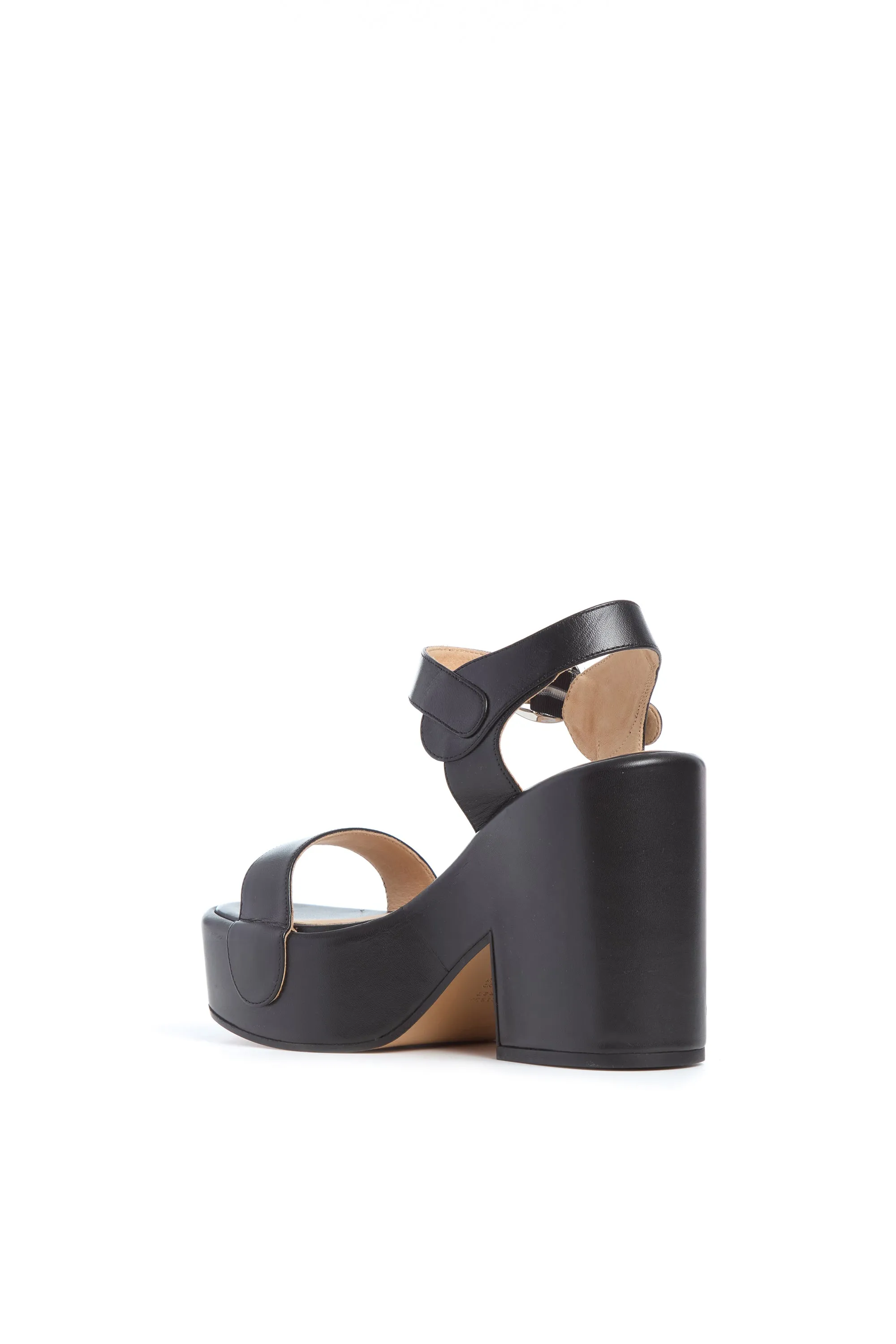 Iris Platform Sandal in Black Nappa Leather sold by Gabriela Hearst product image thumbnail 3