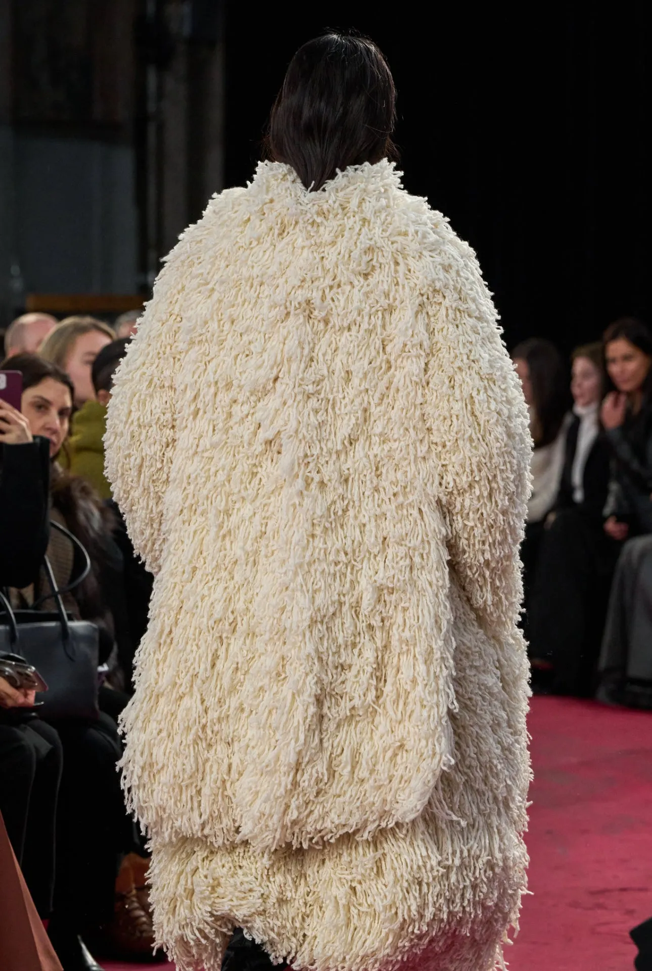 Jantzen Knit Coat in Ivory Virgin Wool Cashmere Silk sold by Gabriela Hearst product image thumbnail 3