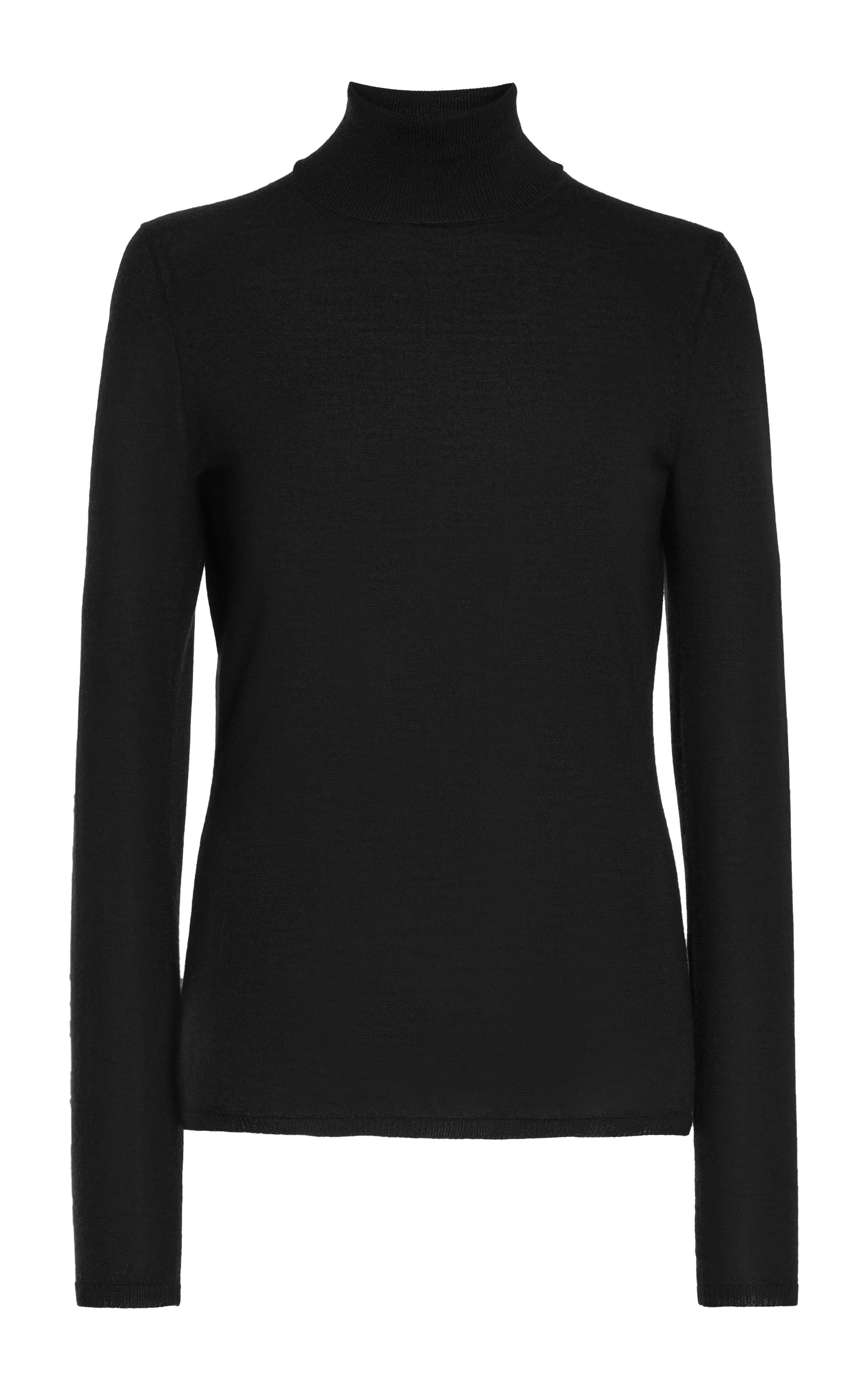 Costa Knit Turtleneck in Black Cashmere Silk sold by Gabriela Hearst