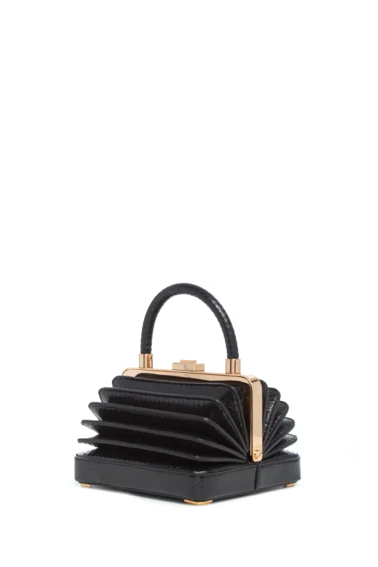 Small Diana Bag in Black Snakeskin sold by Gabriela Hearst