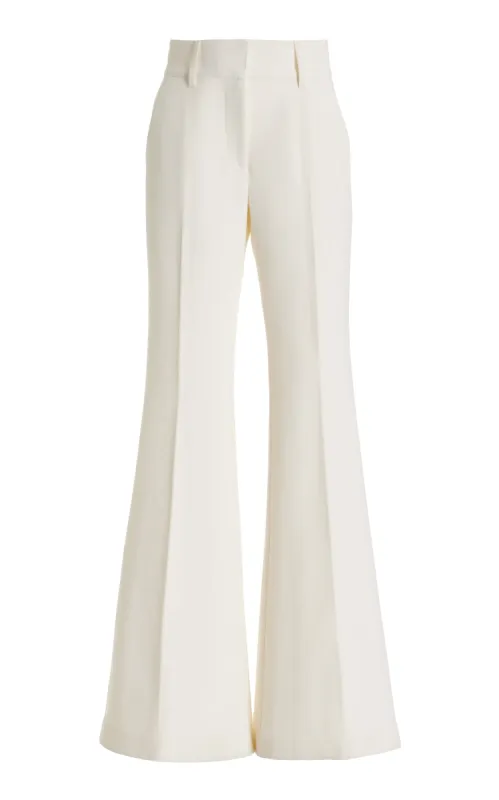 Rhein Pant in Ivory Silk Wool Cady sold by Gabriela Hearst