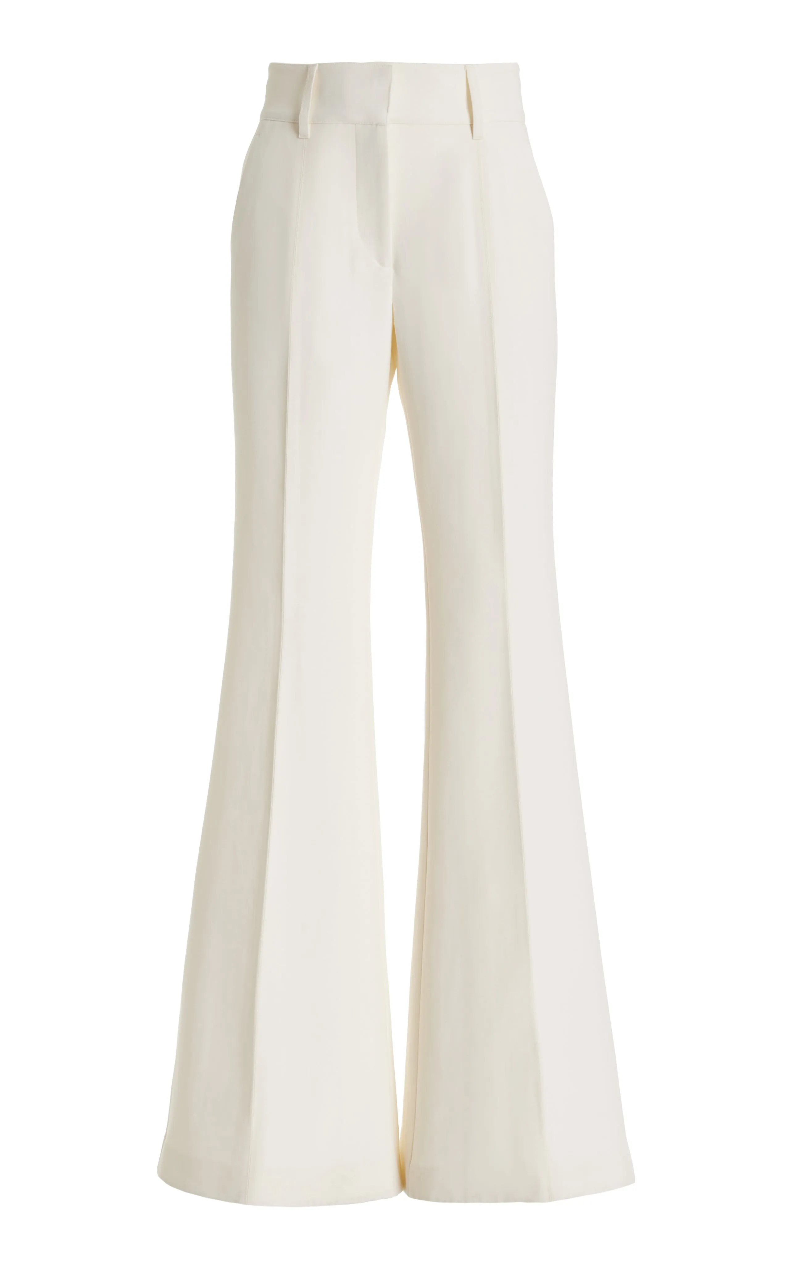 Rhein Pant in Ivory Silk Wool Cady sold by Gabriela Hearst