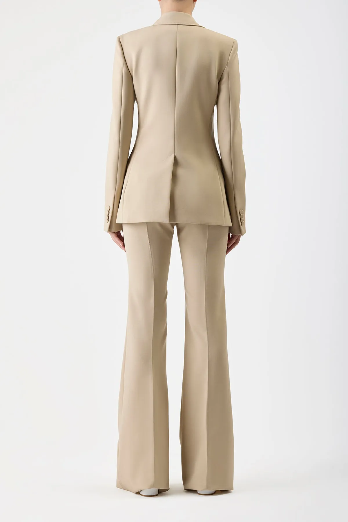 Rhein Pant in Khaki Sportswear Wool sold by Gabriela Hearst product image thumbnail 4