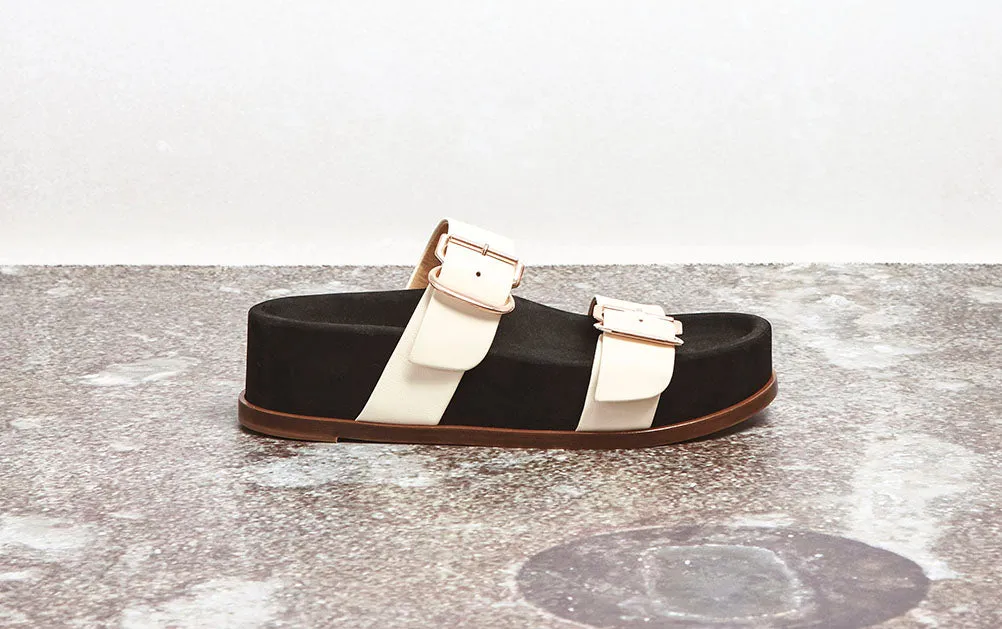 Wren Platform Sandal in Ivory Nappa Leather sold by Gabriela Hearst product image thumbnail 5