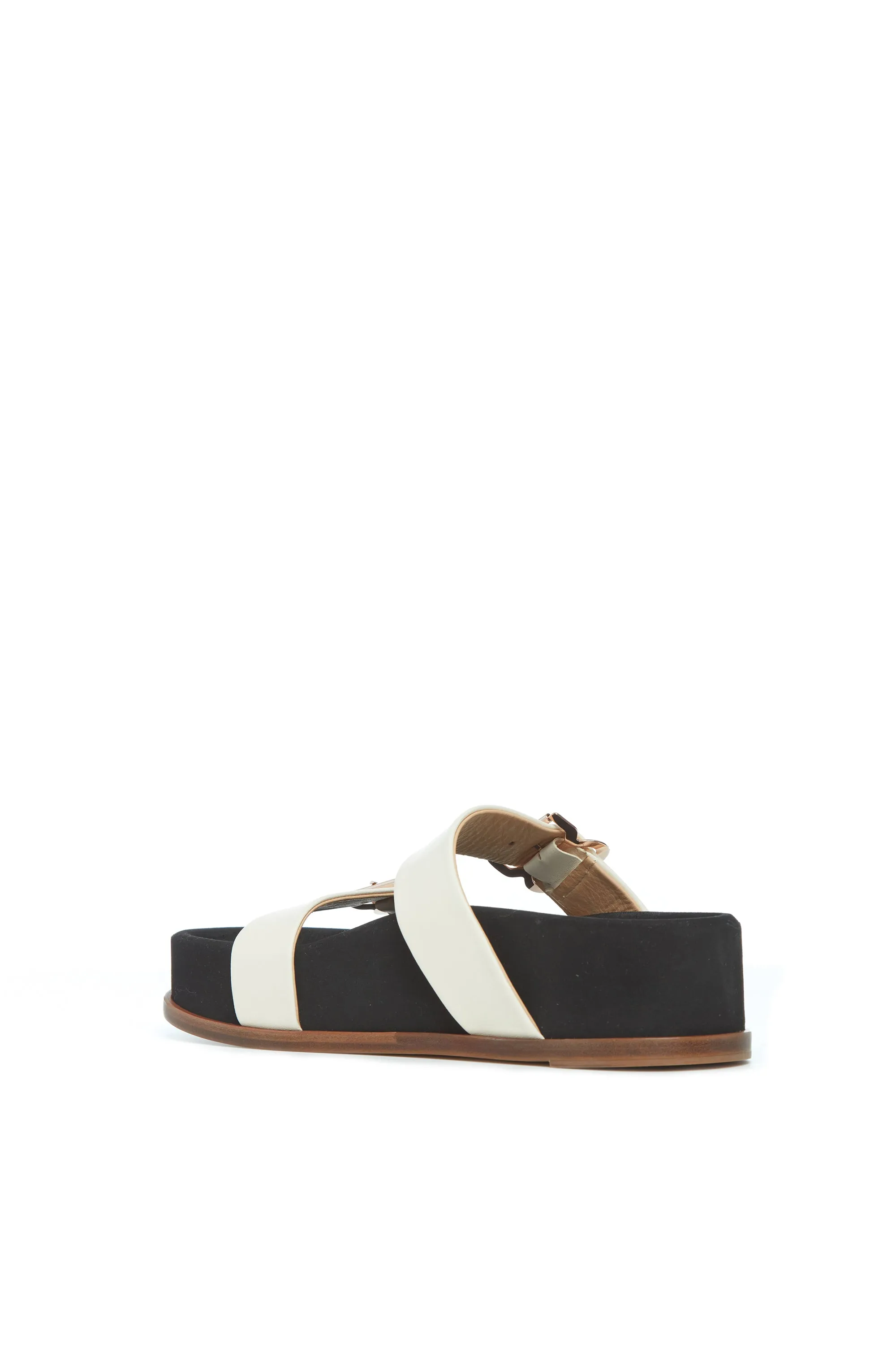 Wren Platform Sandal in Ivory Nappa Leather sold by Gabriela Hearst product image thumbnail 3