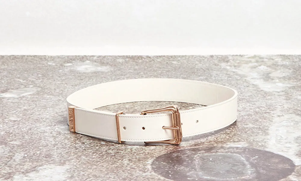 Laird Belt in White Leather sold by Gabriela Hearst product image thumbnail 4