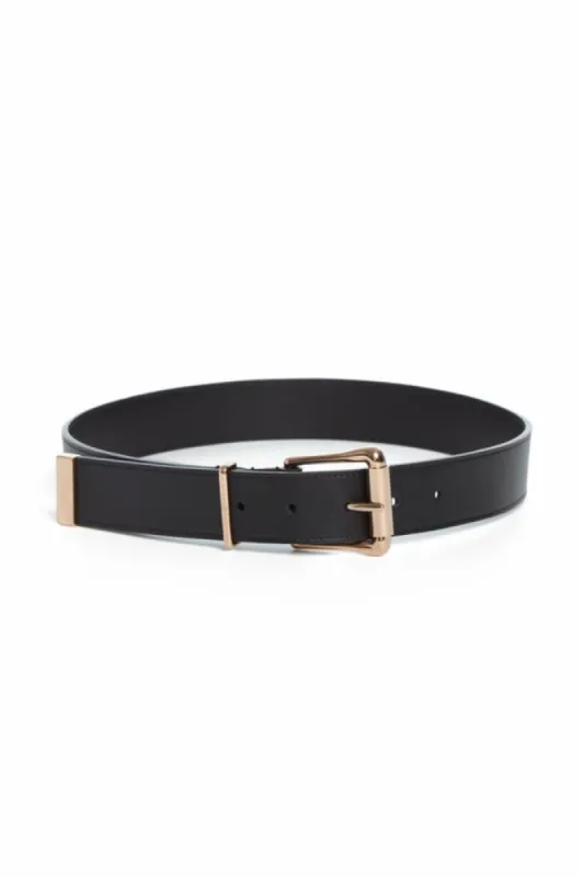 Laird Belt in Black Leather sold by Gabriela Hearst