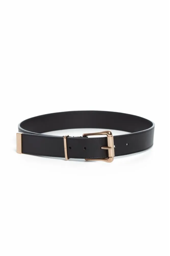 Laird Belt in Black Leather sold by Gabriela Hearst