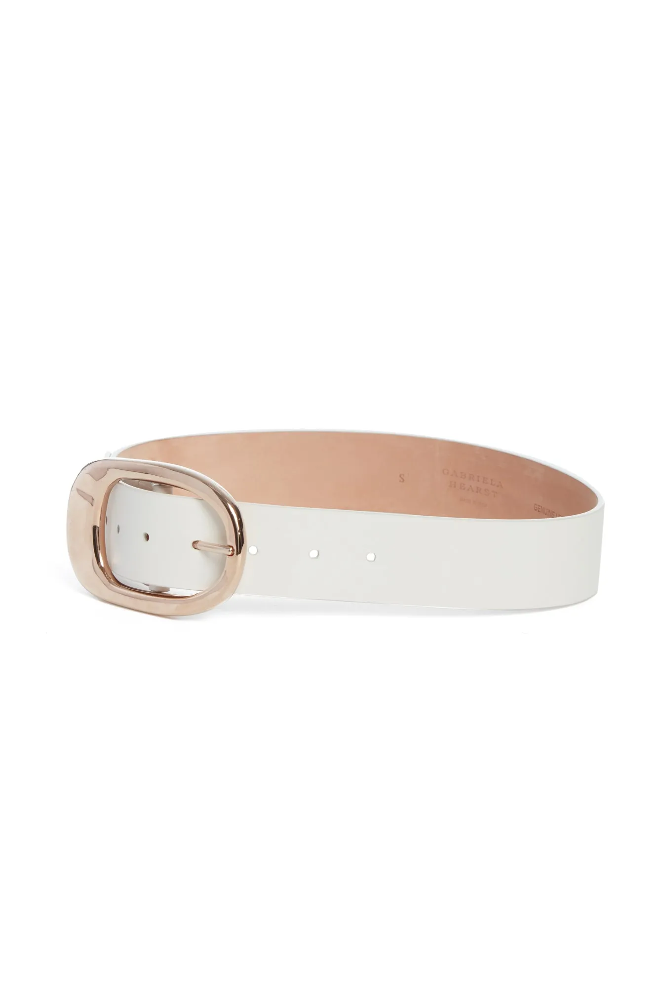 Lozewce Belt in White Leather sold by Gabriela Hearst product image thumbnail 2
