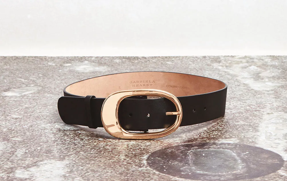Lozewce Belt in Black Leather sold by Gabriela Hearst product image thumbnail 4