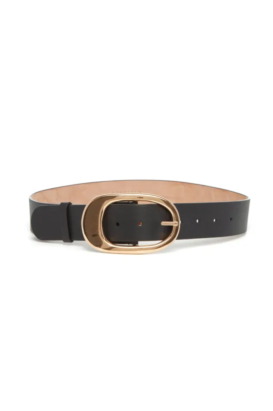 Lozewce Belt in Black Leather sold by Gabriela Hearst