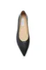 Fleur Ballerina Flat Shoe in Black Nappa Leather sold by Gabriela Hearst