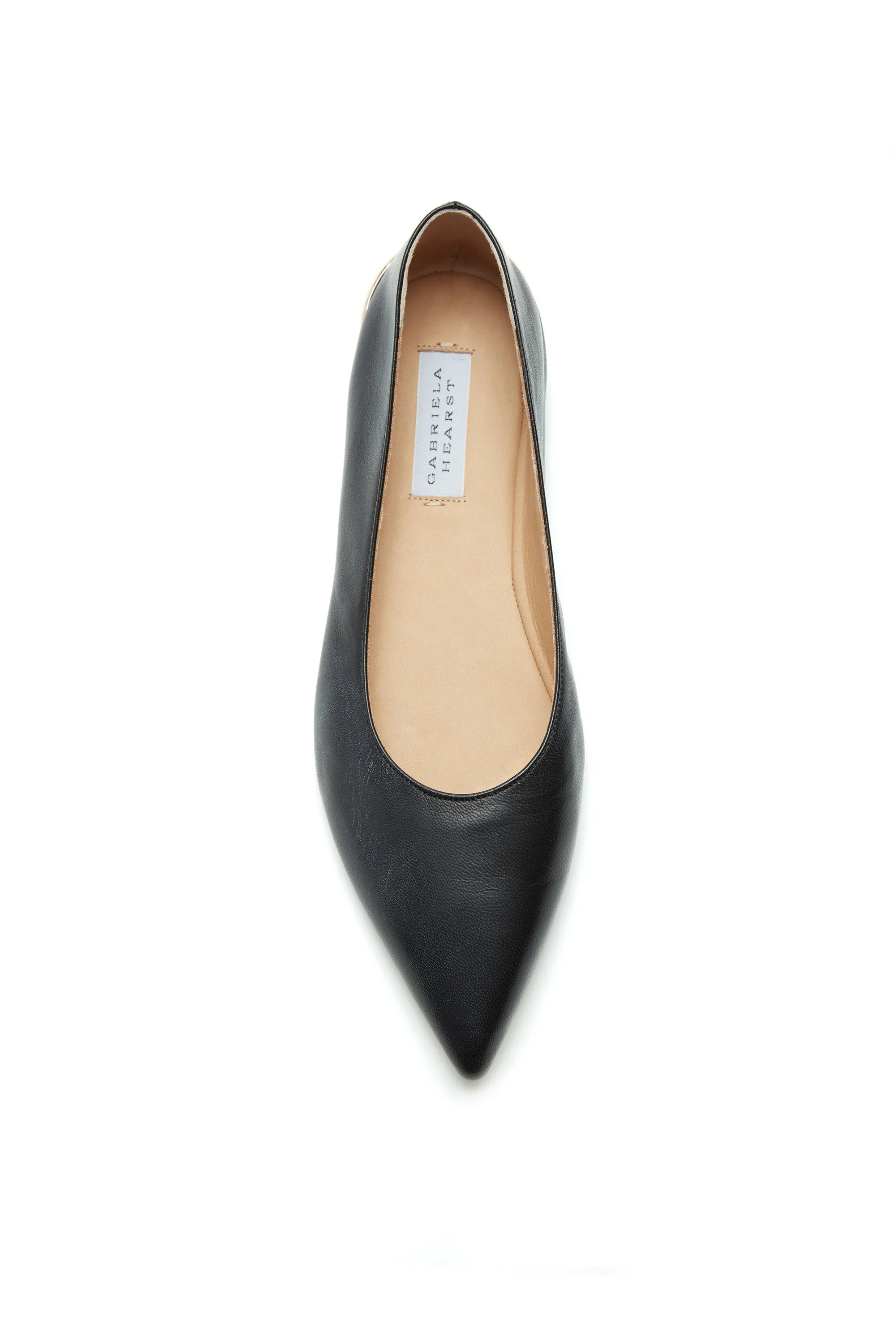 Fleur Ballerina Flat Shoe in Black Nappa Leather sold by Gabriela Hearst product image thumbnail 4
