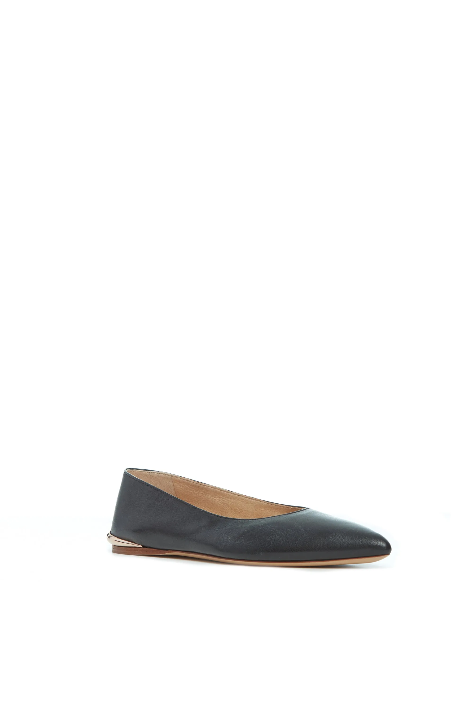 Fleur Ballerina Flat Shoe in Black Nappa Leather sold by Gabriela Hearst product image thumbnail 2