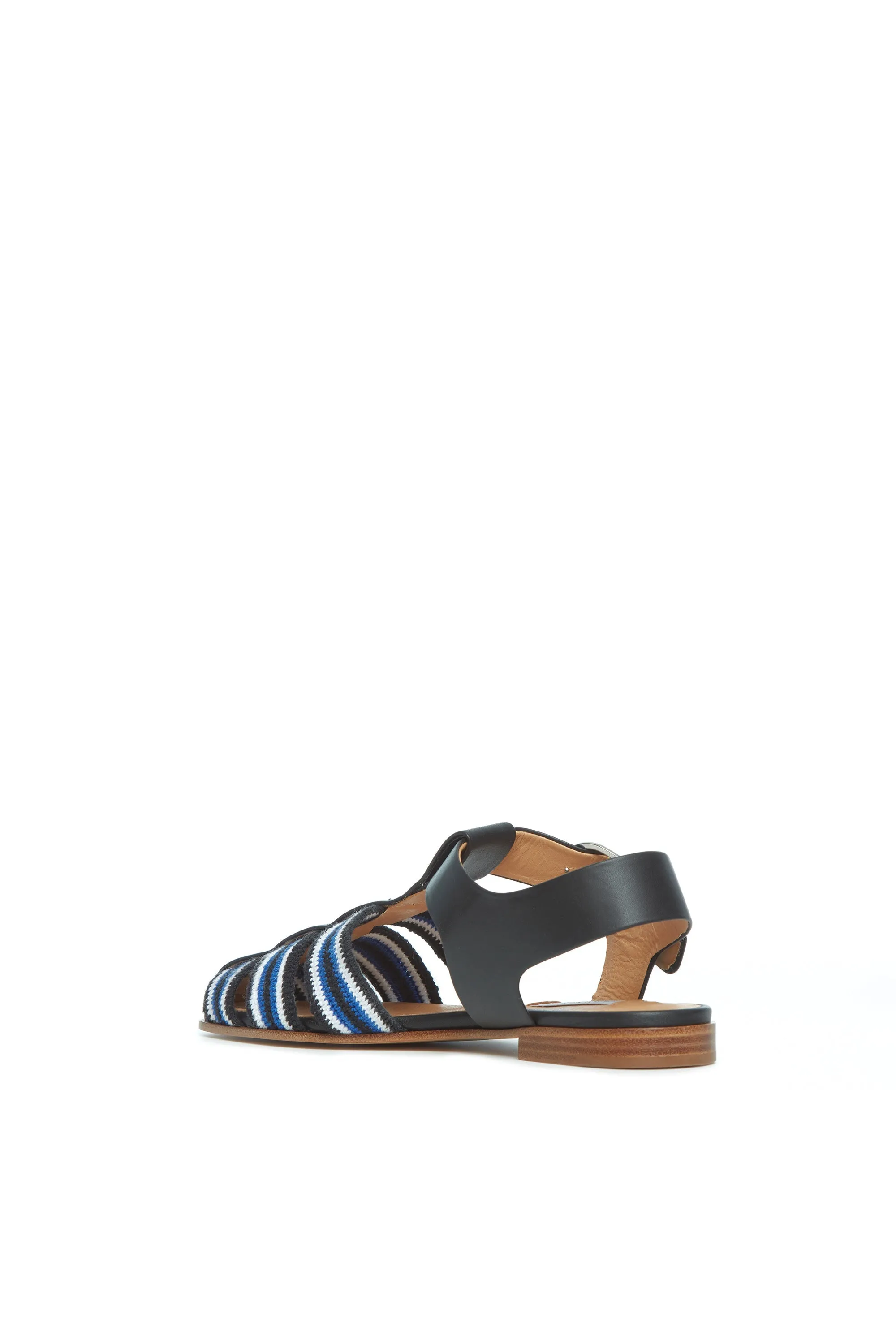 Calla Sandal in Black Multi Nappa Leather Crochet sold by Gabriela Hearst product image thumbnail 3