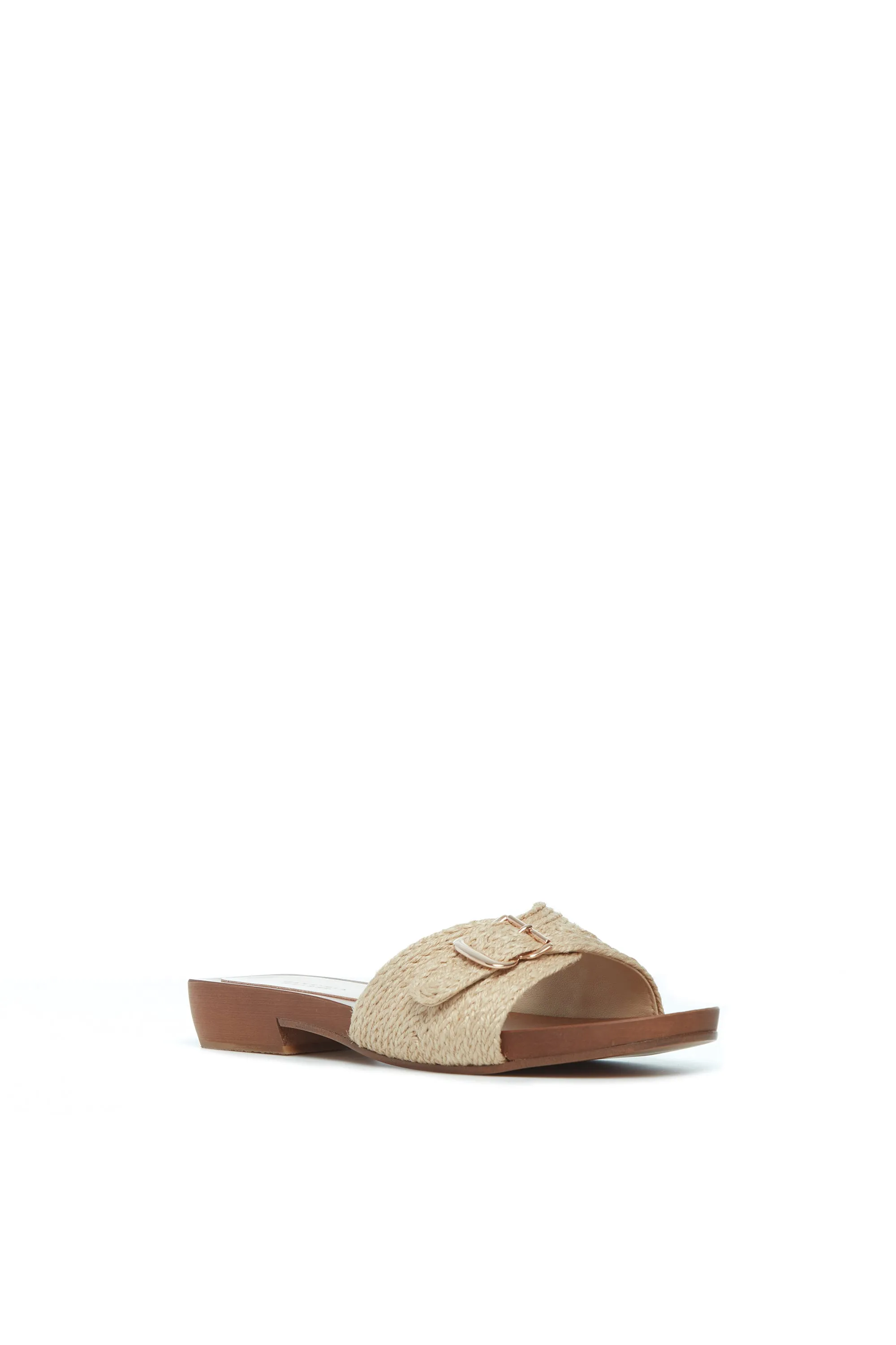 Clover Slide Sandal in Cream Leather Jute sold by Gabriela Hearst product image thumbnail 2