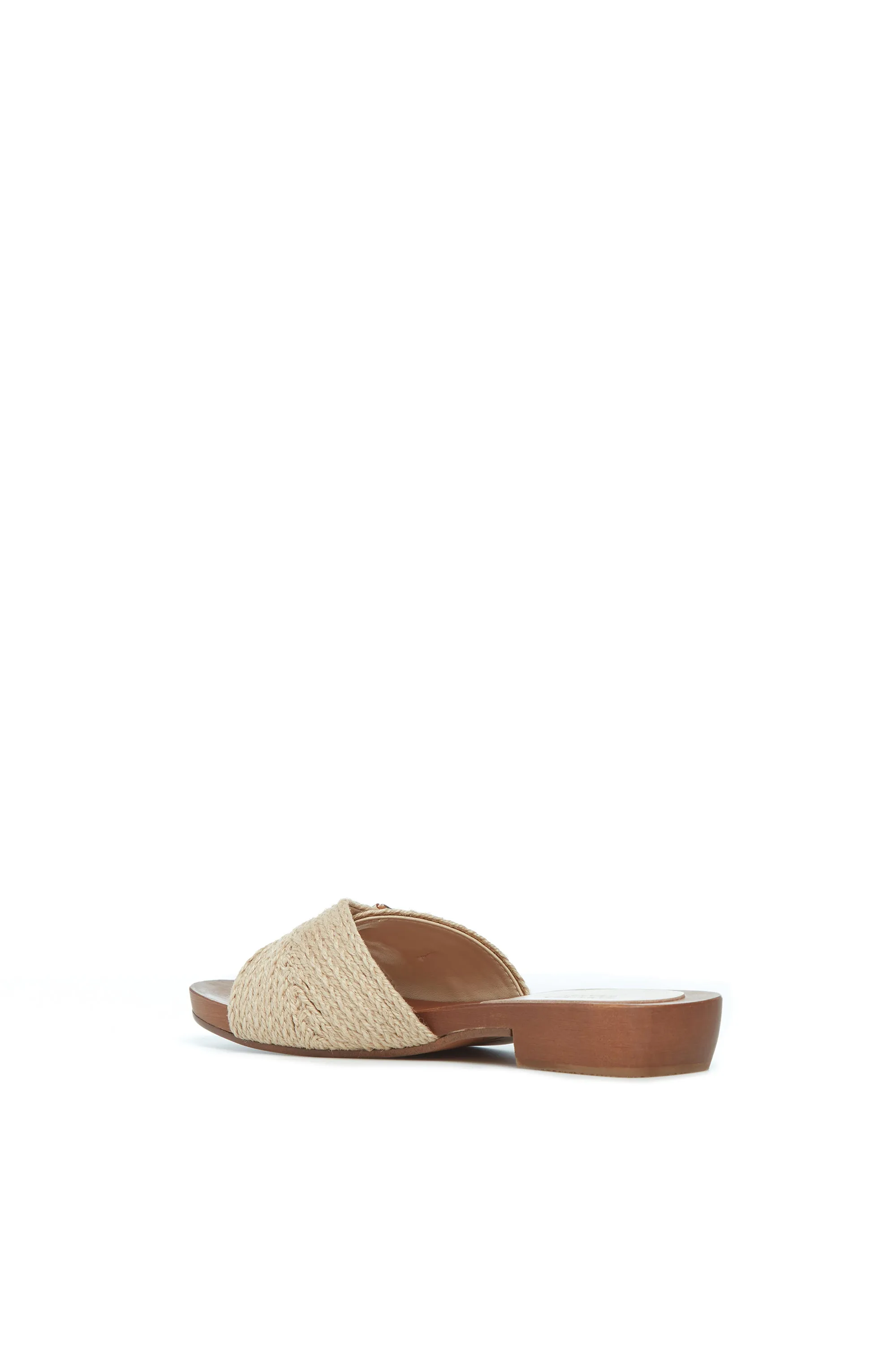 Clover Slide Sandal in Cream Leather Jute sold by Gabriela Hearst product image thumbnail 3