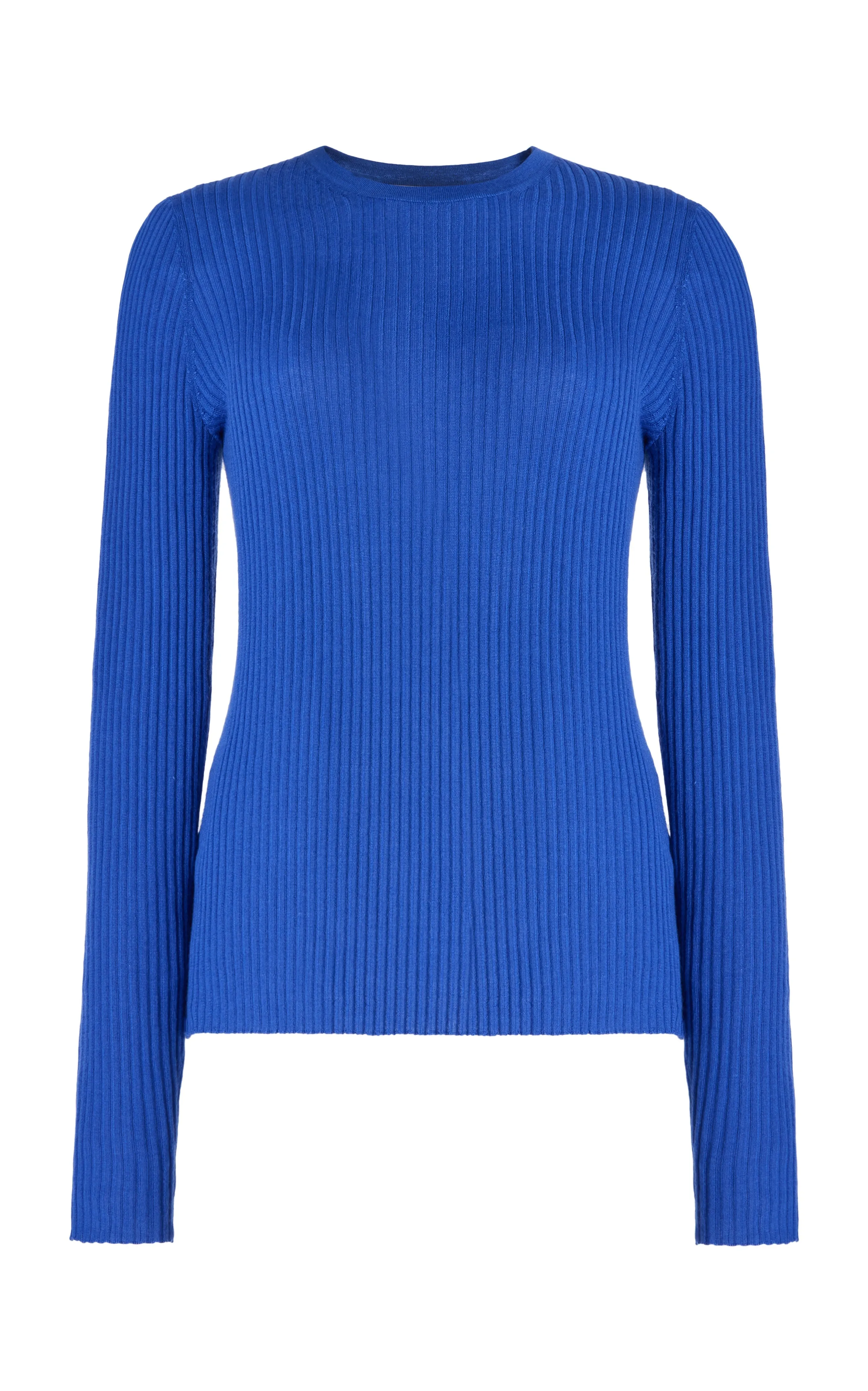 Browning Knit Sweater in Sapphire Cashmere Silk sold by Gabriela Hearst