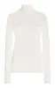 Costa Knit Turtleneck in Ivory Cashmere Silk sold by Gabriela Hearst
